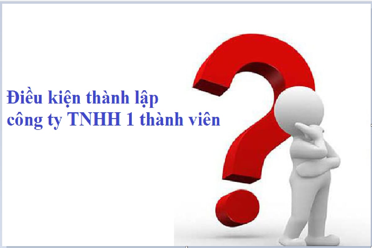 Điều kiện thực hiện thủ tục thành lập công ty TNHH 1 thành viên