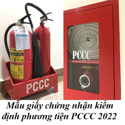 Mẫu giấy chứng nhận kiểm định phương tiện PCCC